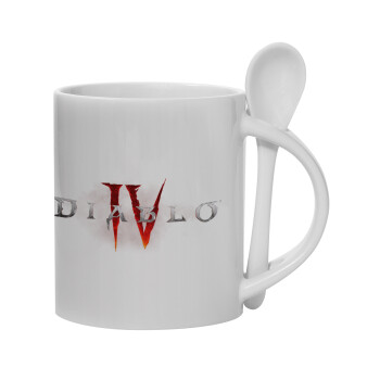 Diablo iv, Κούπα, κεραμική με κουταλάκι, 330ml (1 τεμάχιο)