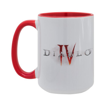 Diablo iv, Κούπα Mega 15oz, κεραμική Κόκκινη, 450ml