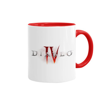 Diablo iv, Κούπα χρωματιστή κόκκινη, κεραμική, 330ml