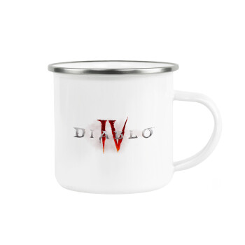 Diablo iv, Metallic enamel cup white 360ml