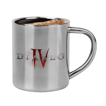 Diablo iv, Double-wall metal cup for espresso (220ml)