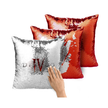 Diablo iv, Μαξιλάρι καναπέ Μαγικό Κόκκινο με πούλιες 40x40cm περιέχεται το γέμισμα