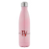 Μεταλλικό παγούρι θερμός Ροζ Ιριδίζον (Stainless steel), διπλού τοιχώματος, 500ml