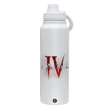 Diablo iv, 1L Stainless Steel Thermal Bottle with Phone Holder & Double Wall Insulation