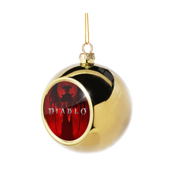 Diablo iv, Χριστουγεννιάτικη μπάλα δένδρου Χρυσή 8cm