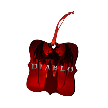 Diablo iv, Χριστουγεννιάτικο στολίδι polygon ξύλινο 7.5cm