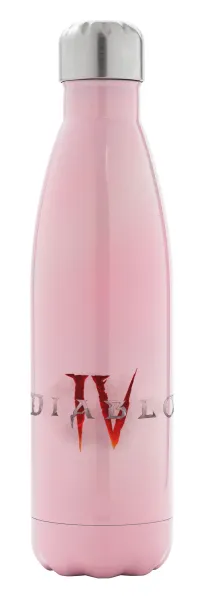 Diablo iv — Metal mug thermos Pink Iridiscent (Stainless steel), double wall, 500ml