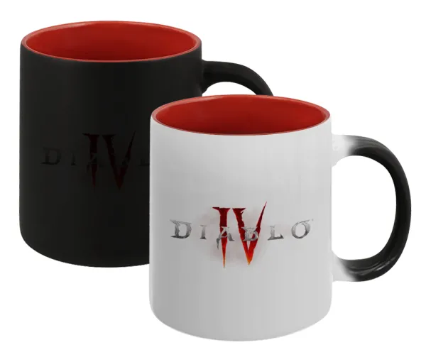 Diablo iv — Κούπα Μαγική εσωτερικό κόκκινο, κεραμική, 330ml που αλλάζει χρώμα με το ζεστό ρόφημα