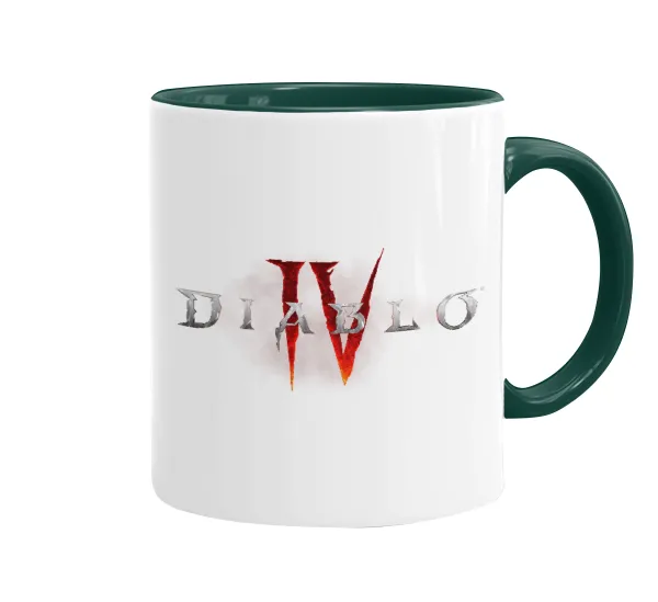 Diablo iv — Mug colored green, ceramic, 330ml