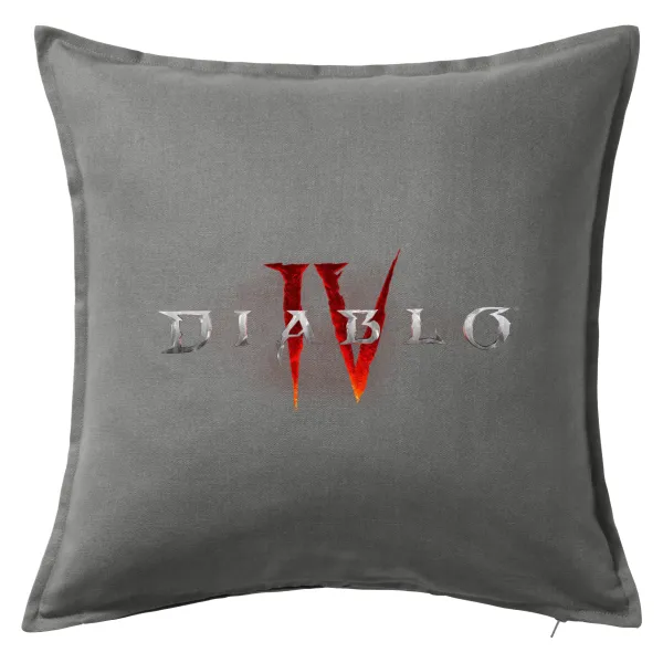 Diablo iv — Μαξιλάρι καναπέ Γκρι 100% βαμβάκι, περιέχεται το γέμισμα (50x50cm)