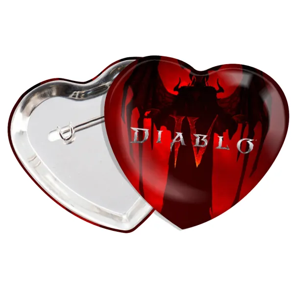 Diablo iv — Heart pin badge (57x52mm)