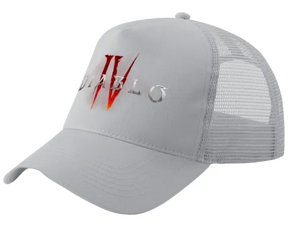 Diablo iv — Trucker Hat with Mesh, GREY, (COTTON, KIDS, UNISEX, ONE SIZE)