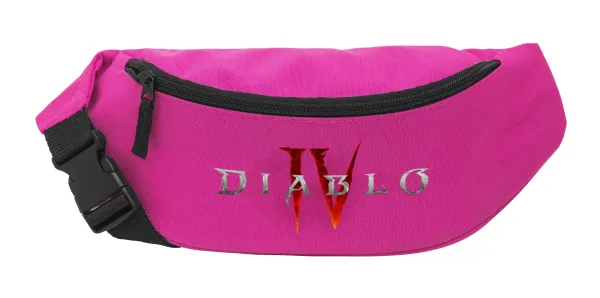 Diablo iv — Unisex waist bag (banana) in PINK color with 2 pockets