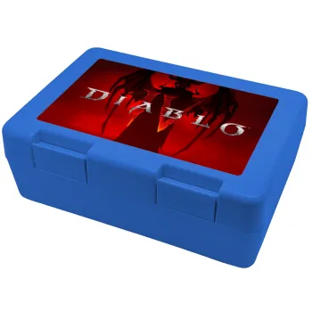 Diablo iv, Children's cookie container BLUE 185x128x65mm (BPA free plastic)