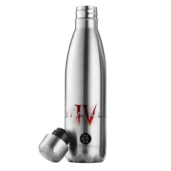 Diablo iv, Μεταλλικό παγούρι θερμός Inox (Stainless steel), διπλού τοιχώματος, 500ml