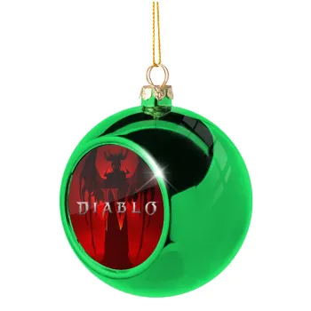Diablo iv, Στολίδι Χριστουγεννιάτικη μπάλα δένδρου Πράσινη 8cm
