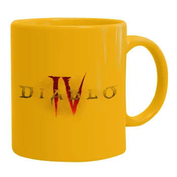 Diablo iv, Κούπα, κεραμική κίτρινη, 330ml
