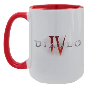 Diablo iv, Κούπα Mega 15oz, κεραμική Κόκκινη, 450ml