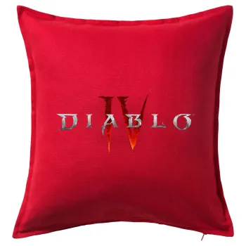 Diablo iv, Sofa cushion RED 50x50cm includes filling