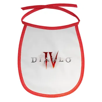 Diablo iv, Σαλιάρα μωρού αλέκιαστη με κορδόνι Κόκκινη