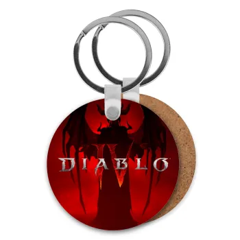 Diablo iv, Μπρελόκ Ξύλινο στρογγυλό MDF Φ5cm