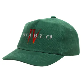 Diablo iv, Children's Baseball Cap, 100% Cotton Drill, GREEN (COTTON, CHILDREN'S, ONE SIZE)