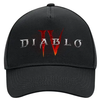 Diablo iv, Καπέλο Ενηλίκων Ultimate ΜΑΥΡΟ, (100% ΒΑΜΒΑΚΕΡΟ DRILL, ΕΝΗΛΙΚΩΝ, UNISEX, ONE SIZE)