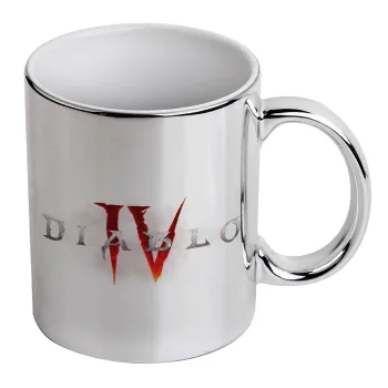 Diablo iv, Mug ceramic, silver mirror, 330ml