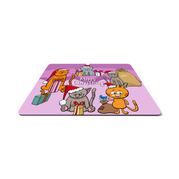 Merry Christmas Cats, Mousepad rect 27x19cm