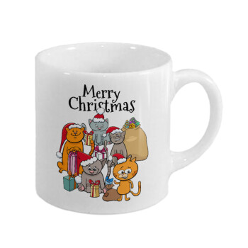 Merry Christmas Cats, Κουπάκι κεραμικό, για espresso 150ml