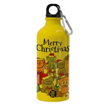 Merry Christmas Cats, Water bottle 600ml