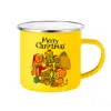 Yellow Enamel Metallic Cup 360ml