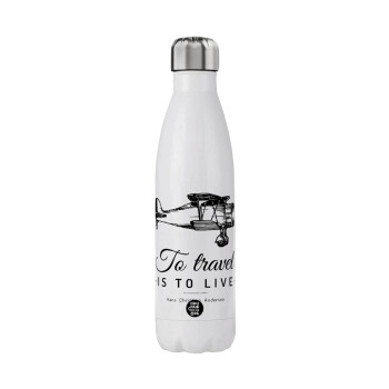 To travel is to live, Stainless steel, double-walled, 750ml