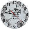 Ρολόι τοίχου γυάλινο (30cm)