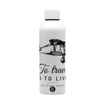 To travel is to live, Μεταλλικό παγούρι νερού, 304 Stainless Steel 800ml