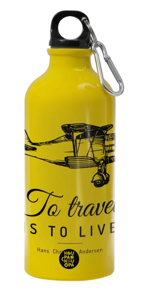 To travel is to live — Water bottle 600ml