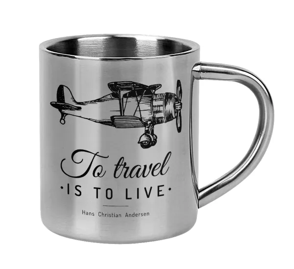 To travel is to live — Κούπα Ανοξείδωτη διπλού τοιχώματος 300ml