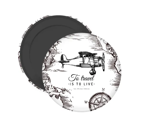 To travel is to live — (5cm)