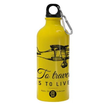 To travel is to live, Water bottle 600ml