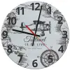 Ρολόι τοίχου γυάλινο (30cm)