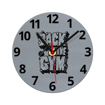 Back in the GYM, Ρολόι τοίχου γυάλινο (20cm)