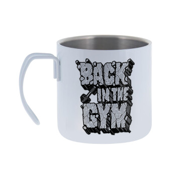 Back in the GYM, Mug Stainless steel double wall 400ml