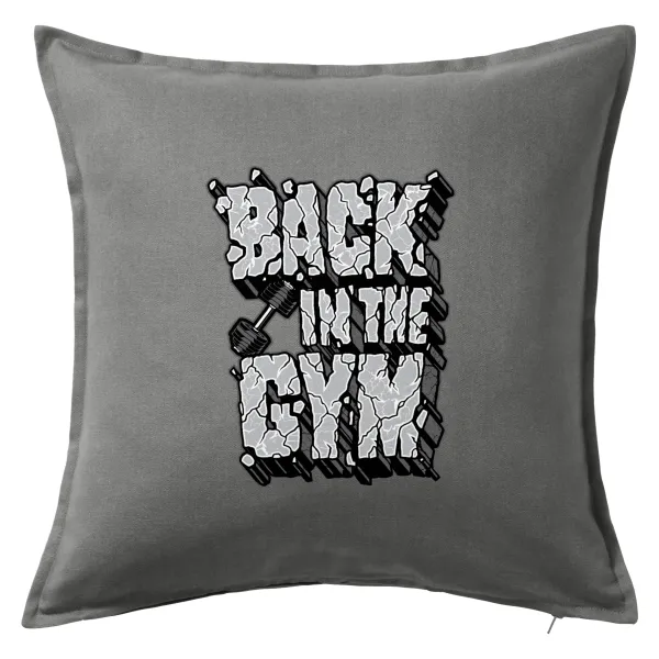 Back in the GYM — Sofa cushion Grey 50x50cm includes filling