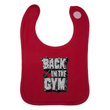 Back in the GYM, Σαλιάρα με Σκρατς Κόκκινη 100% Organic Cotton (0-18 months)
