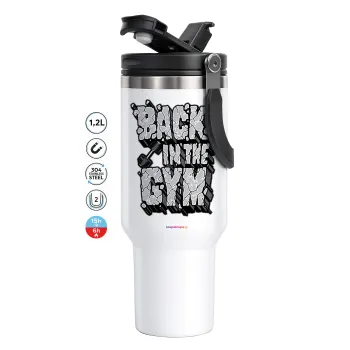 Back in the GYM, Mega Tumbler με καπάκι, διπλού τοιχώματος (θερμό) 1,2L