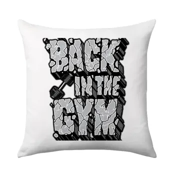 Back in the GYM, Sofa cushion 40x40cm includes filling