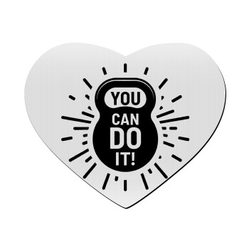You can do it, Mousepad καρδιά 23x20cm