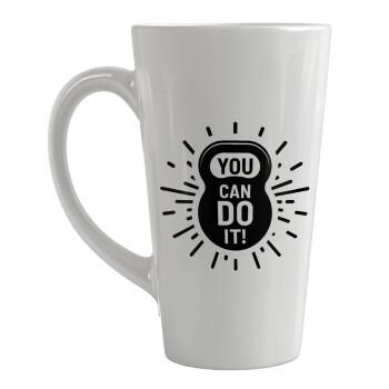 You can do it, Κούπα κωνική Latte Μεγάλη, κεραμική, 450ml