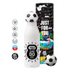 Soccer Metal mug thermos, double wall, 550ml