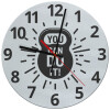 Ρολόι τοίχου γυάλινο (30cm)